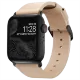 Ремешок Nomad Modern Slim для Apple Watch 38/40mm Бежевый с черной фурнитурой - Изображение 150655
