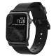 Ремешок кожаный Nomad Modern для Apple Watch 42/44 мм Чёрный с серебряной фурнитурой - Изображение 101614