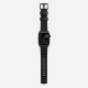 Ремешок кожаный Nomad Modern для Apple Watch 42/44 мм Чёрный с черной фурнитурой - Изображение 82768