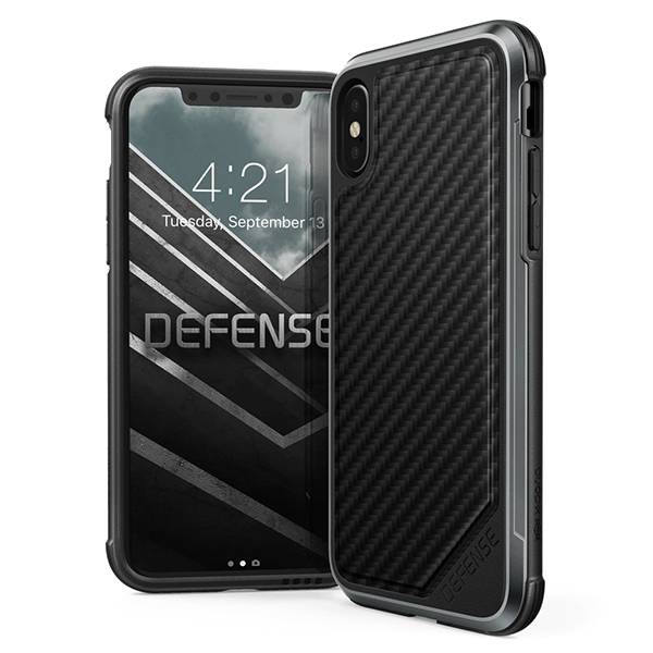 X-Doria Defense Lux - противоударный кейс для iPhone X Black Carbon