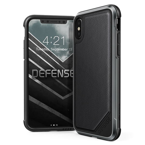 X-Doria Defense Lux - кейс для iPhone X Black Leather
