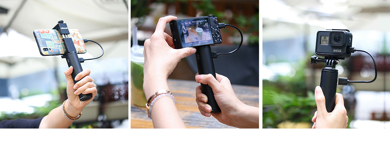 Рукоятка-монопод, для использования со смартфоном, экшн камерой или даже лё...