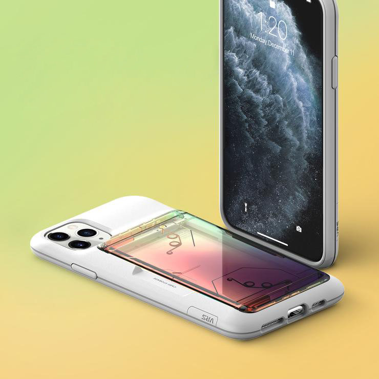 Чехол VRS Design Damda Glide Shield для iPhone 11 Pro White Pink-Blue 907516