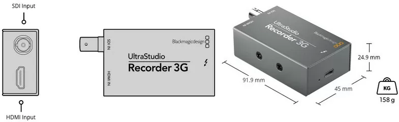 Карта захвата видео Blackmagic UltraStudio Recorder 3G BDLKULSDMAREC3G - фото 3