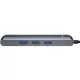 Хаб Baseus mechanical eye Six-in-one (HDMI, USB3.0, Ethernet port) Серый - Изображение 117051