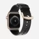Ремешок Nomad Modern Slim для Apple Watch 38/40 мм Чёрный с золотой фурнитурой - Изображение 93663