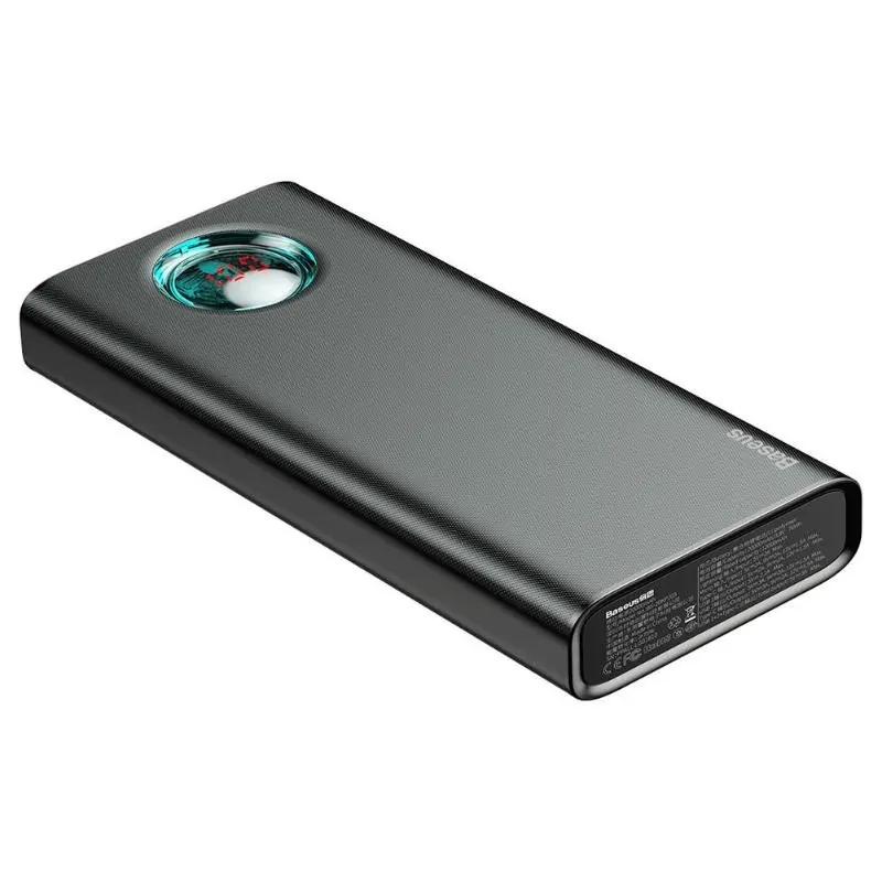 Внешний аккумулятор Baseus Mulight QC3.0 + PD3.0 20000mAh Черный PPALL-LG01 - фото 3