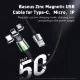 Кабель Baseus Zinc Magnetic Cable Kit (Lightning+Type-C+microUSB) 2м Чёрный - Изображение 106571