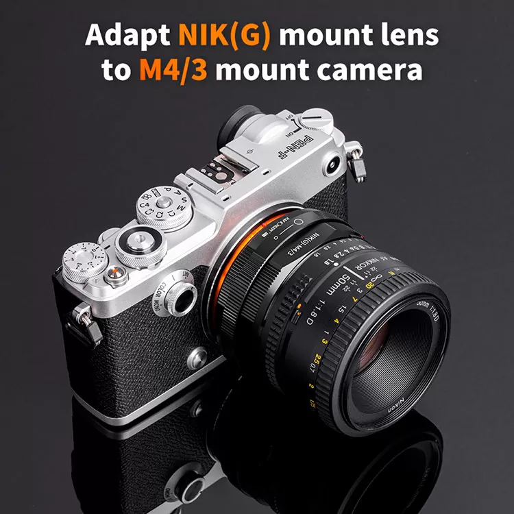 Адаптер K&F Concept M18125 для объектива Nikon G на камеру Micro 4/3 KF06.454