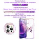 Чехол PQY Butterfly для iPhone 12/12 Pro Розовый/Фиолетовый - Изображение 167193