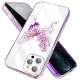 Чехол PQY Butterfly для iPhone 12/12 Pro Розовый/Фиолетовый - Изображение 167196