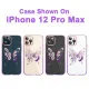 Чехол PQY Butterfly для iPhone 12/12 Pro Розовый/Фиолетовый - Изображение 167202