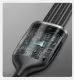 Кабель Baseus Flash One-for-three micro USB+Lightning+Type-C 5A 1.2м Черно-Серый - Изображение 153314