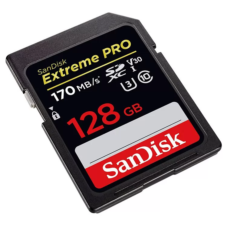 Карта памяти Sandisk Extreme Pro SDXC Card 128GB V30 UHS- I U3 SDSDXXY-128G-GN4IN