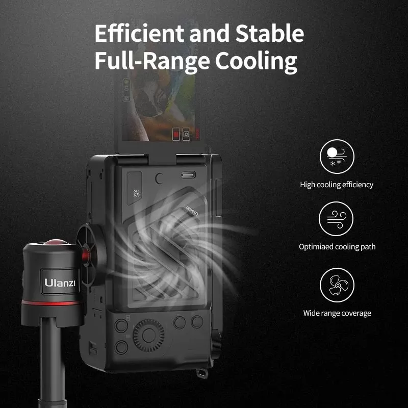 Система охлаждения Ulanzi CA25 для камеры Sony/Canon/Fujifilm/Nikon Чёрная 