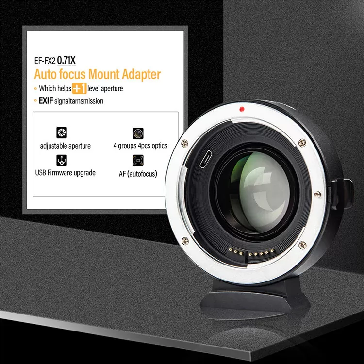 Адаптер Viltrox EF-FX2 для объектива Canon EF на байонет X-mount