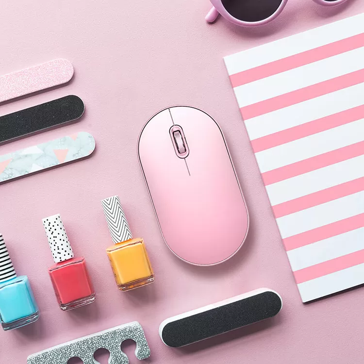 Мышь беспроводная Xiaomi MIIIW Bluetooth Dual Mode Portable Mouse Lite Розовая MWPM01 - фото 7