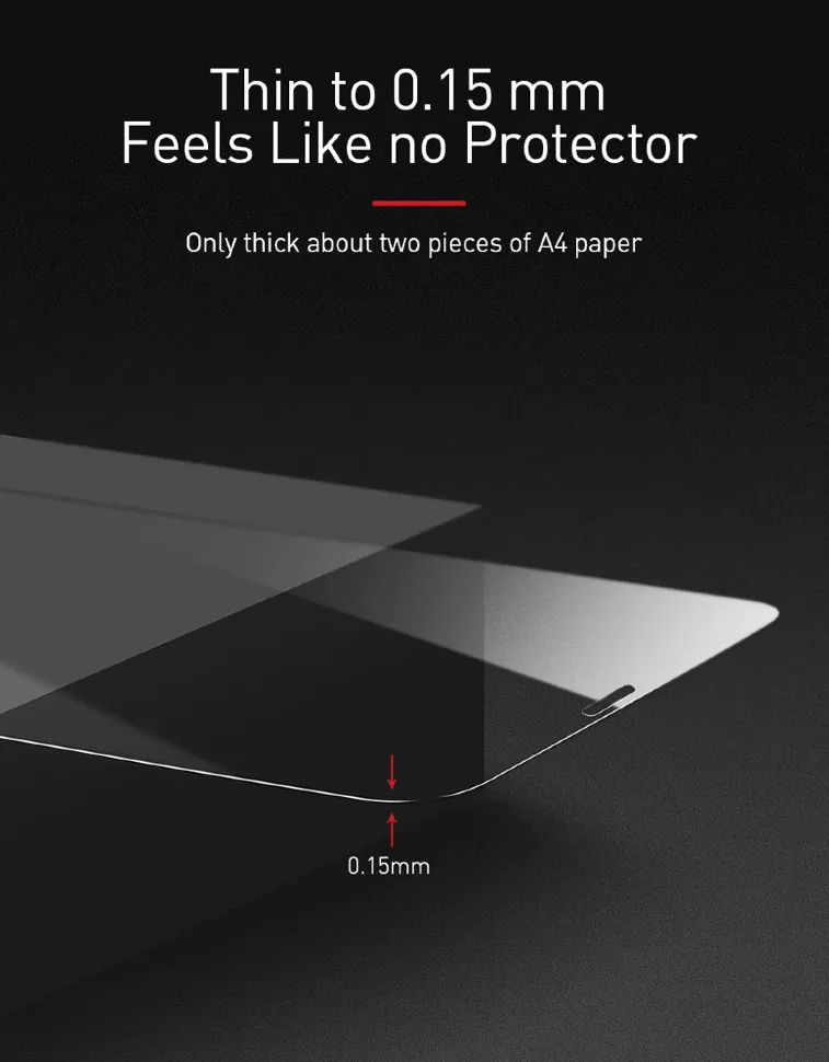Стекло Baseus 0.15мм Tempered Glass Film для iPhone 11 Pro Max (2 шт) SGAPIPH65S-GS02 - фото 4