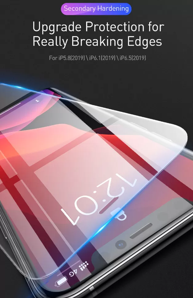 Стекло Baseus 0.15мм Tempered Glass Film для iPhone 11 Pro Max (2 шт) SGAPIPH65S-GS02 - фото 2