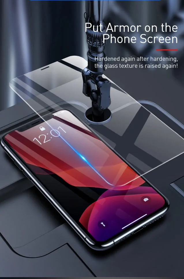 Стекло Baseus 0.15мм Tempered Glass Film для iPhone 11 Pro Max (2 шт) SGAPIPH65S-GS02 - фото 3