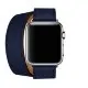 Ремешок кожаный HM Style Double Tour для Apple Watch 38/40 mm Темно-Синий - Изображение 40642