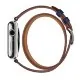Ремешок кожаный HM Style Double Tour для Apple Watch 38/40 mm Темно-Синий - Изображение 40644