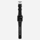 Ремешок Nomad Rugged Strap V.2 для Apple Watch 38/40мм Чёрный с серебряной фурнитурой - Изображение 142583