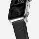 Ремешок Nomad Rugged Strap V.2 для Apple Watch 38/40мм Чёрный с серебряной фурнитурой - Изображение 142585