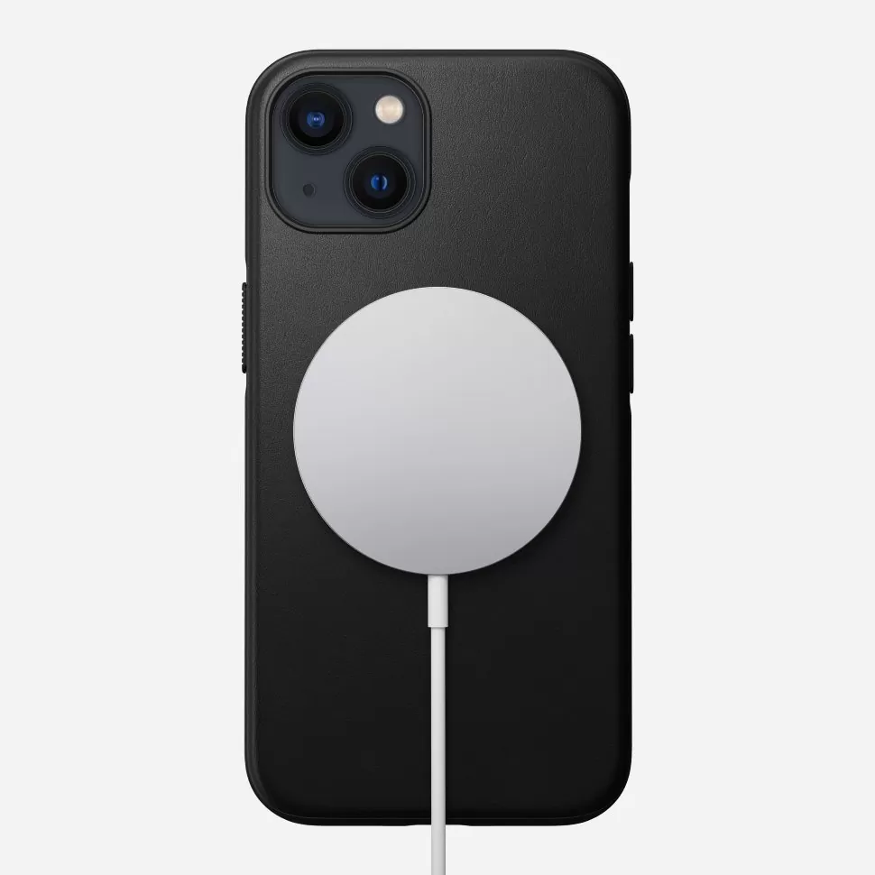 Чехол Nomad Modern Leather MagSafe для iPhone 13 Чёрный NM01061885