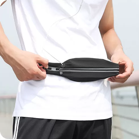 Сумка на пояс Xiaomi Yunmai Stealth Sports Pockets Чёрный YMWP-N301 - фото 1