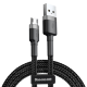 Кабель Baseus cafule USB - micro USB 2.4A 0.5M Черно-серый - Изображение 135504