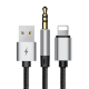 AUX кабель Baseus L34 USB - Lightning - miniJack 3.5мм 120 см Черный - Изображение 90314