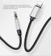 AUX кабель Baseus L34 USB - Lightning - miniJack 3.5мм 120 см Черный - Изображение 90321