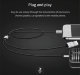 AUX кабель Baseus L34 USB - Lightning - miniJack 3.5мм 120 см Черный - Изображение 90324