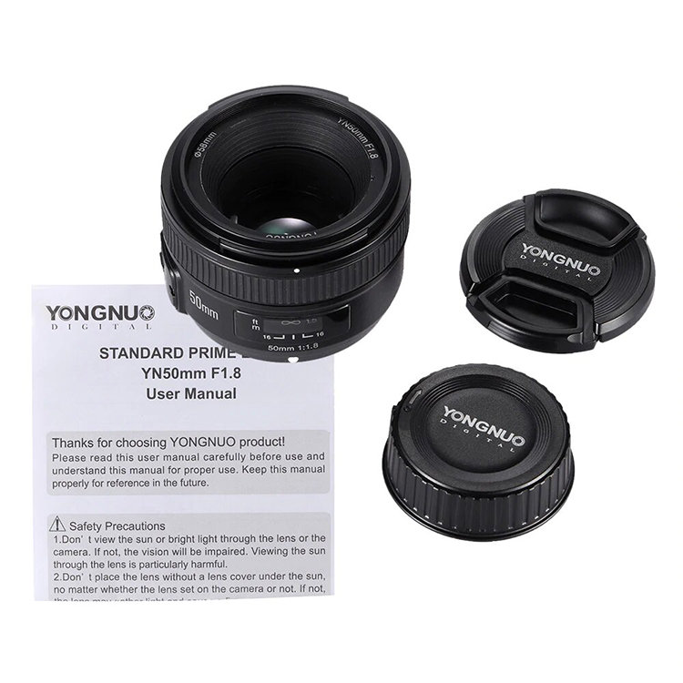 Объектив Yongnuo YN50mm F1.8 AF Canon YN50mm F1.8C - фото 5