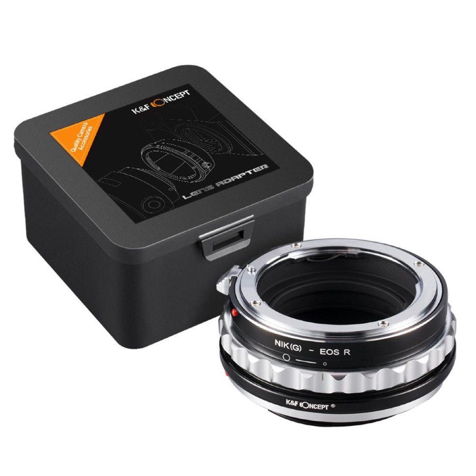 Адаптер K&F Concept для объектива Nikon G на Canon RF KF06.376 обогреватель для объектива haida anti fog belt 55315