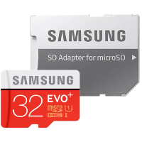 Карта памяти Samsung EVO Plus microSDHC 32Gb Class10 UHS-I U1 + SD Adapter