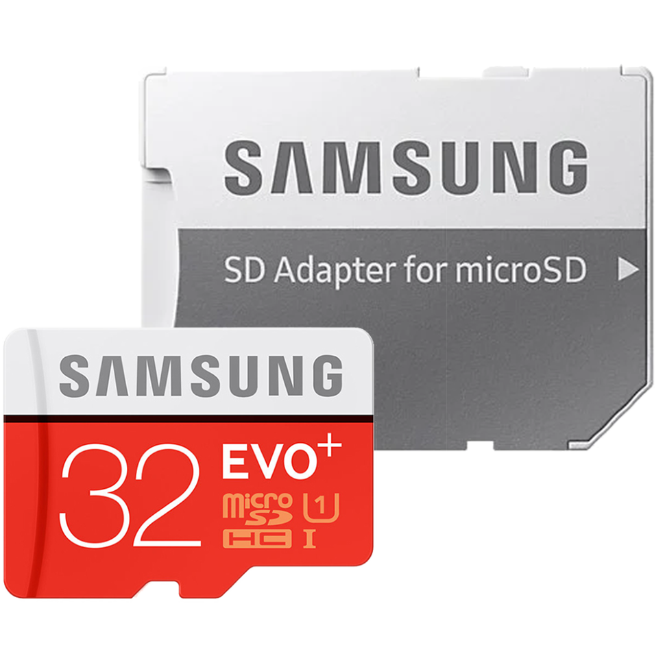 Карта памяти Samsung EVO Plus microSDHC 32Gb Class10 UHS-I U1 + SD Adapter 