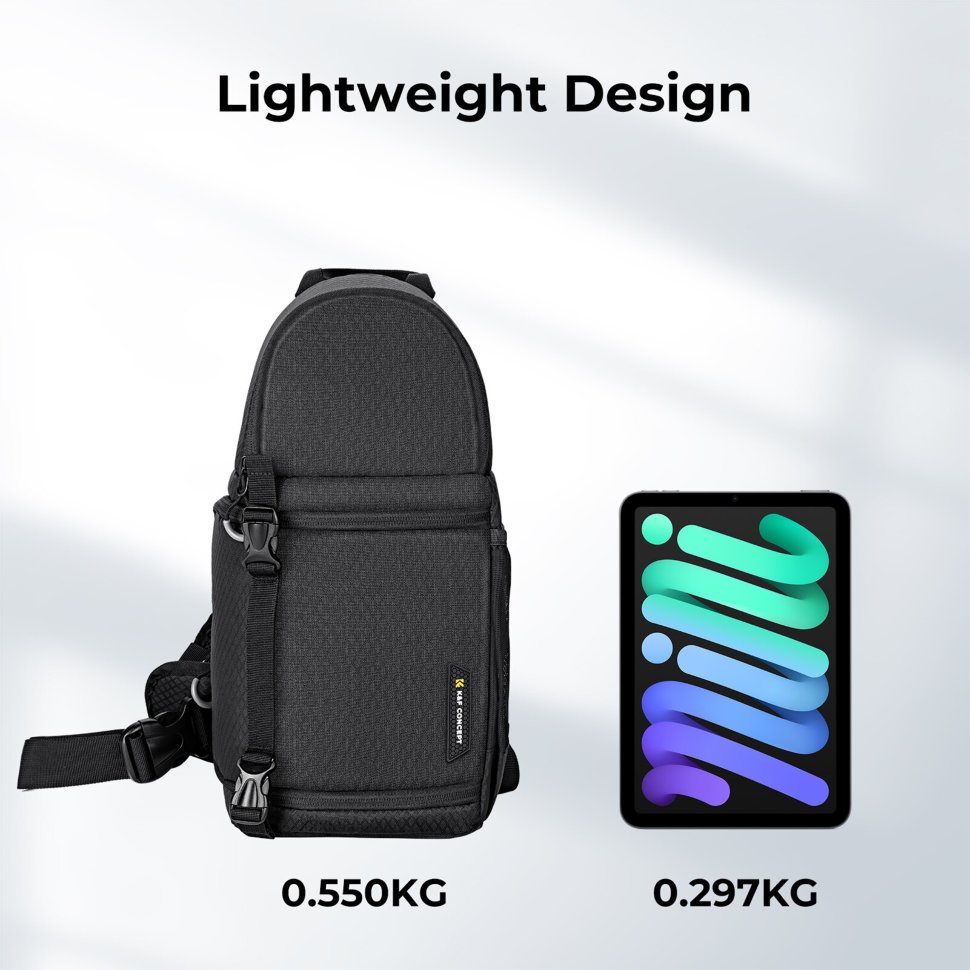 Сумка K&F Concept Beta Messenger 10L KF13.141 ozuko мужская функциональная сумка для груди pc hard shell messenger сумка chaoku сумка с одним плечом сумка для мессенджера