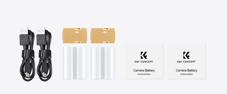 Комплект аккумуляторов K&F Concept NP-W235 Type-C (2шт) KF28.0025S1 кабель для единовременной зарядки 4 аккумуляторов duwi