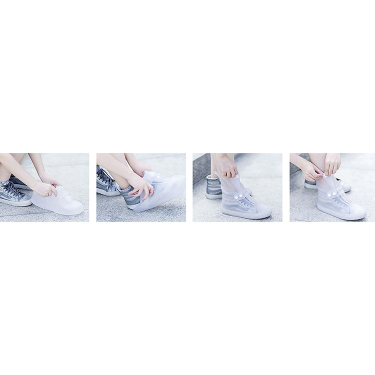 Водонепроницаемые бахилы Xiaomi Zaofeng Rainproof Shoe Cover XXL Белые HW170201 - фото 7