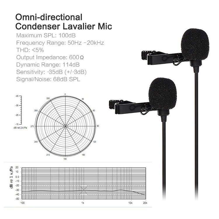 Микрофон петличный двойной CoMica CVM-D02 (B6.0m) - фото 5