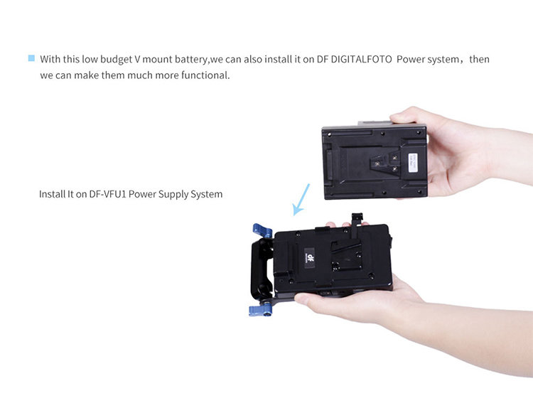 Адаптер питания DigitalFoto V-Mount Battery Adapter DF-F970L система питания tilta v mount battery plate для ring grip tga rg v