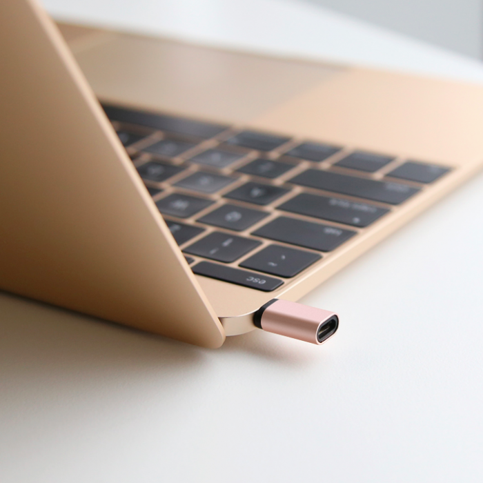 Переходник Baseus Sharp micro USB - Type-C Розовое золото CATYPEC-DLOR - фото 4