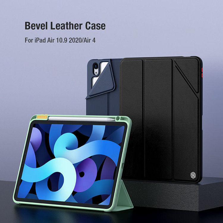 Чехол Nillkin Bevel для iPad Air 10.9 2020/Air 4 Зелёный Bevel Leather Case Apple iPad Air 10.9 2020/Air 4 Matcha Green - фото 5
