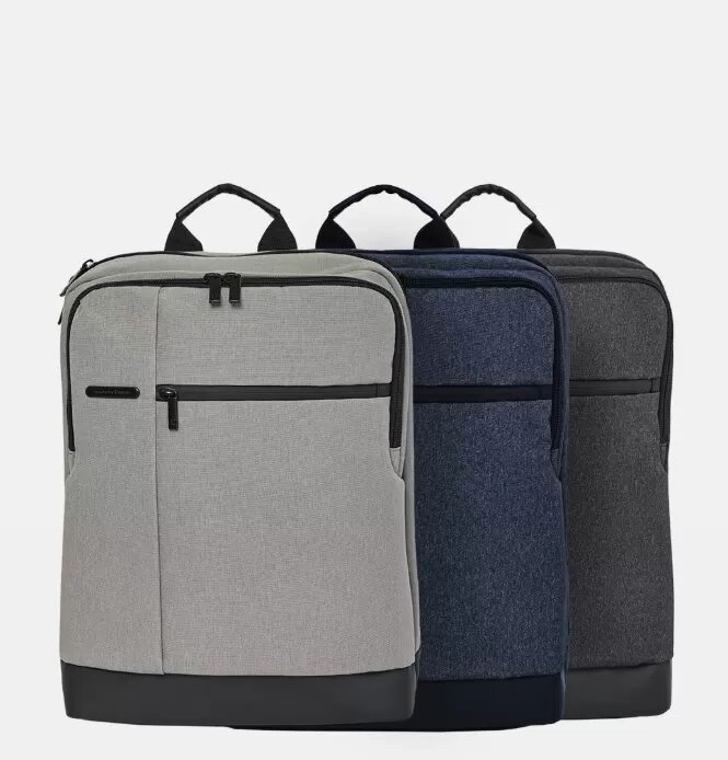Рюкзак Xiaomi 90 Points Classic Тёмный серый Xiaomi 90 Points Classic business backpack dark grey - фото 4
