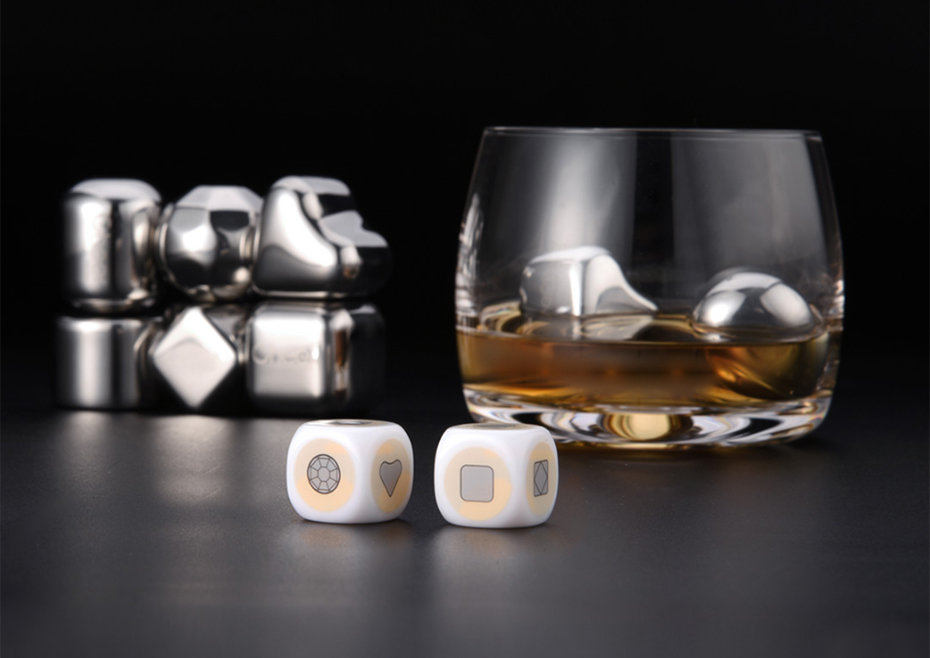 Охлаждающие камни для напитков Xiaomi Circle Joy Stainless Steel Quick Frozen Ice Cubes 6 шт. (серебро) - фото 3