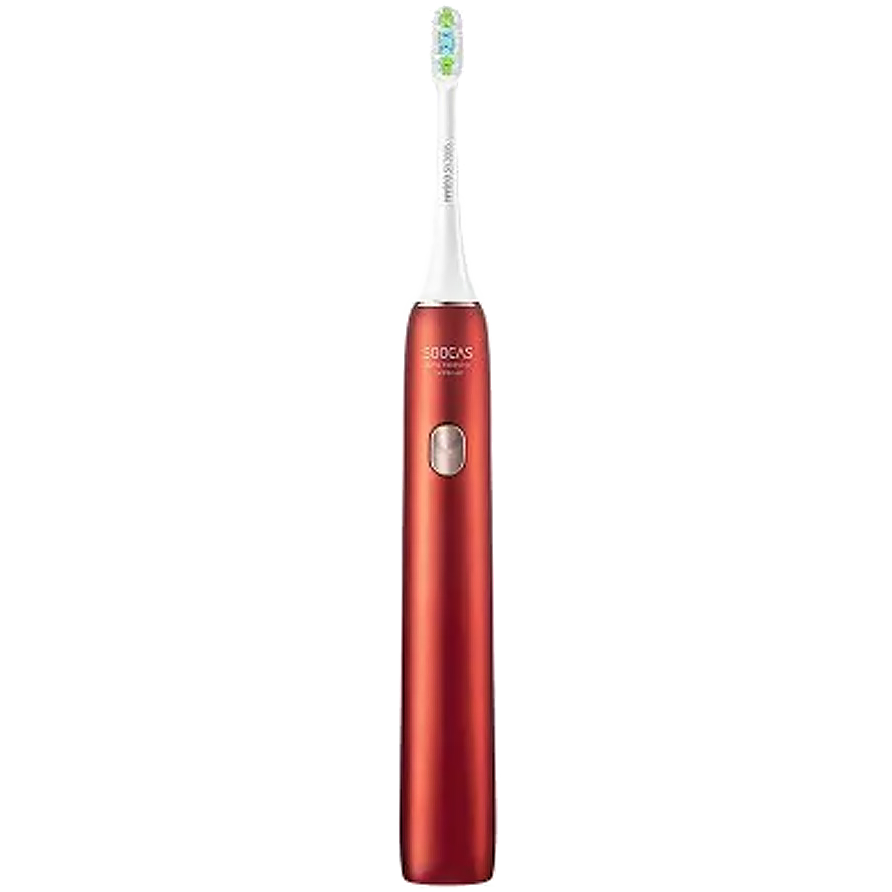 Электрическая зубная щетка Xiaomi Soocas Weeks X3U (в комплекте 2 доп. насадки) Красная - фото 3