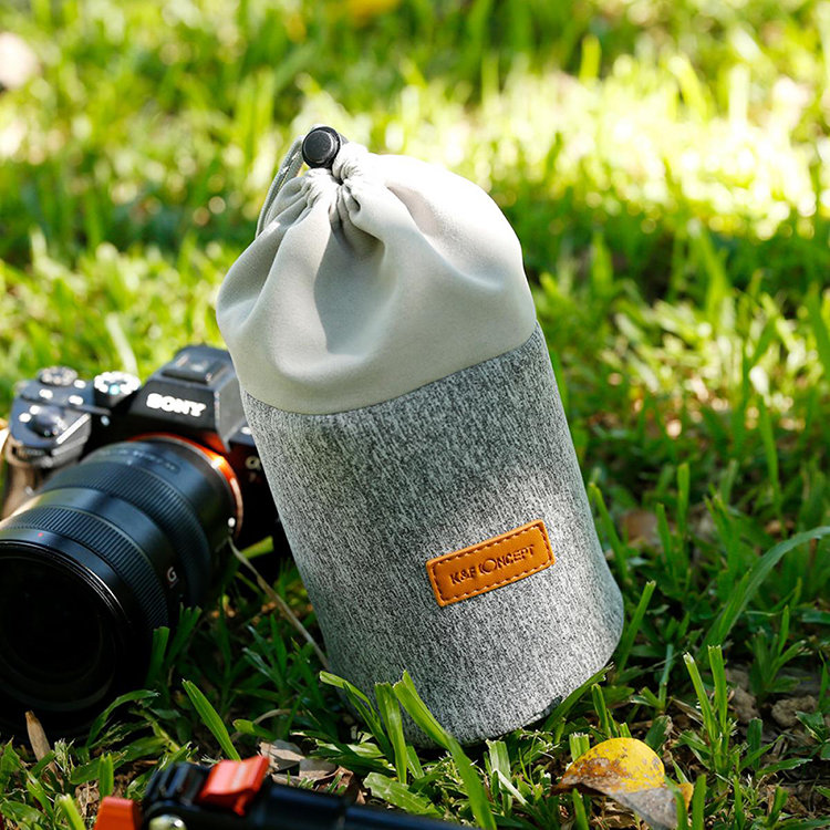 Чехол для объектива K&F Concept Lens pouch KF13.121 пылезащитный силиконовый защитный чехол puluz для всего тела с заменой крышки объектива для панорамной камеры insta360 one x2