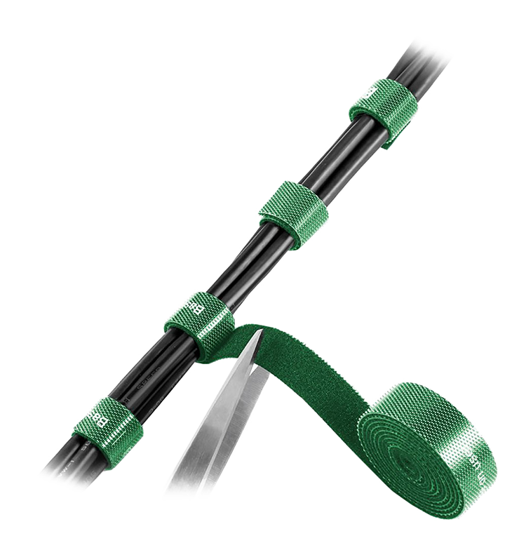 Лента для стяжки Baseus Colourful Circle Velcro strap 3м Зеленый ACMGT-F06 - фото 1